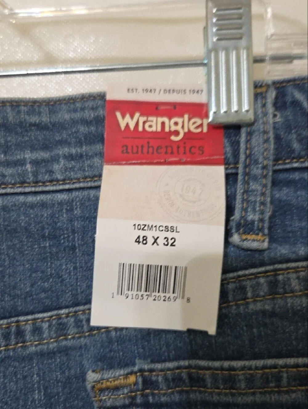Wrangler Authentics Regular Fit Comfort Flex Waist Jeans - 48 x 32 New with Tags